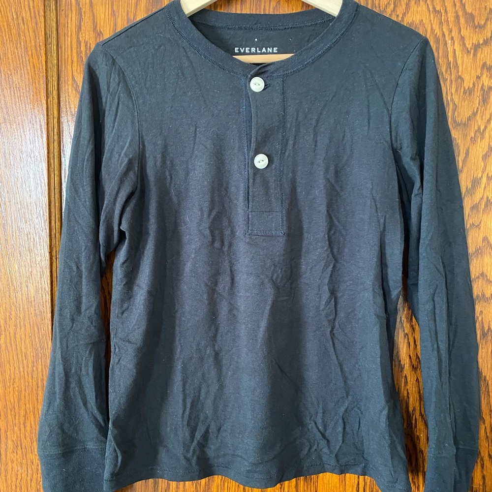 Black Henley Everlane Long-sleeve